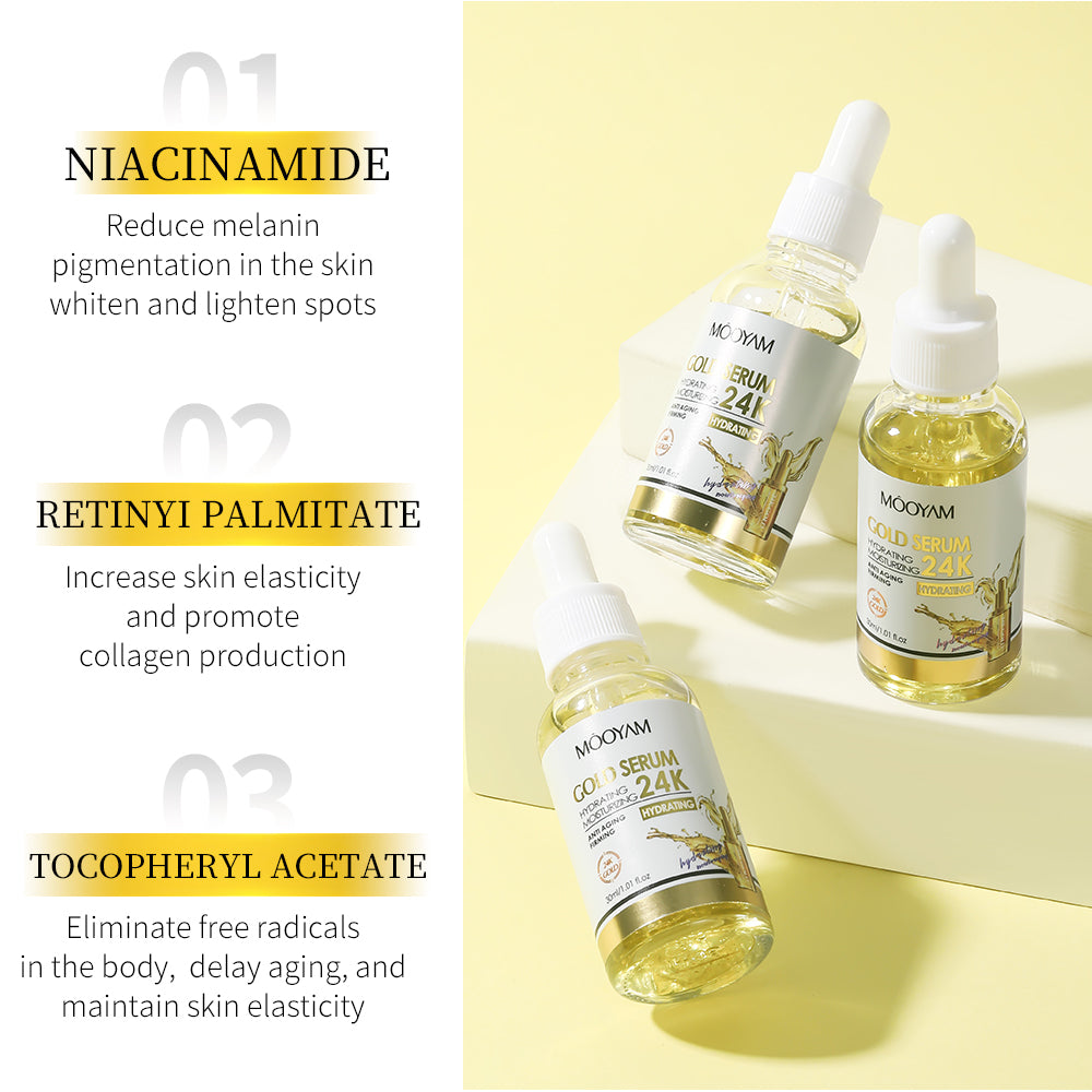 MOOYAM 24K Gold Hydrating & Moisturizing Serum