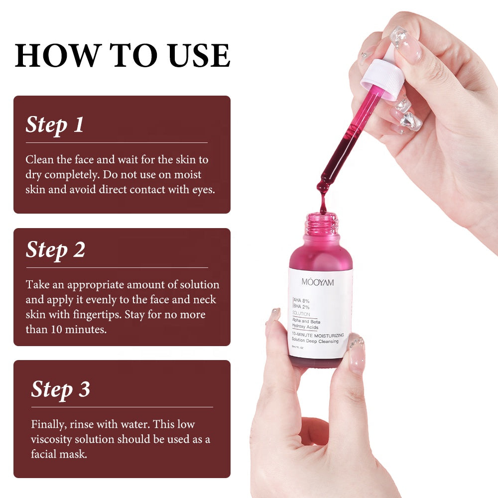 MOOYAM AHA 8% + BHA 2% Peeling Solution