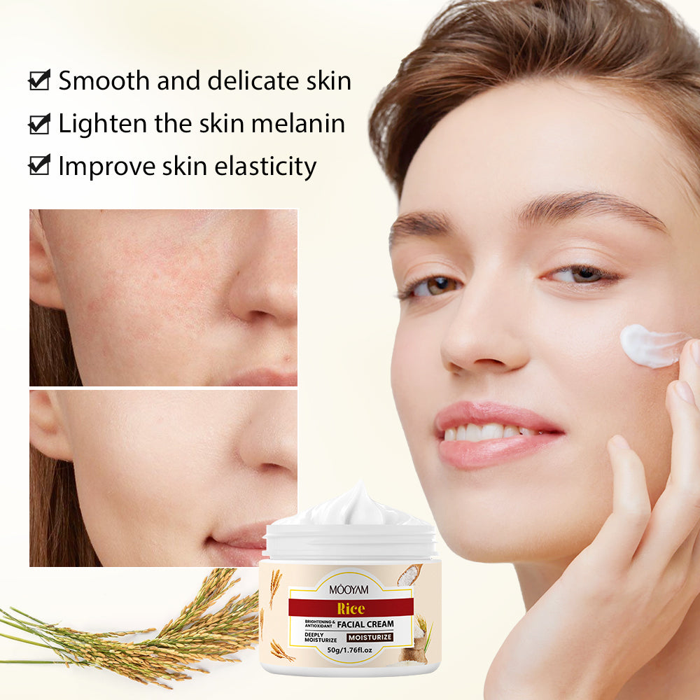 Crème Hydratante Éclat au Riz – MOOYAM Rice Facial CreamCrème au riz MOOYAM