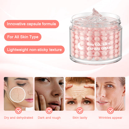 Crème de Nuit Raffermissante – MOOYAM Pink Collagen Capsule Cream