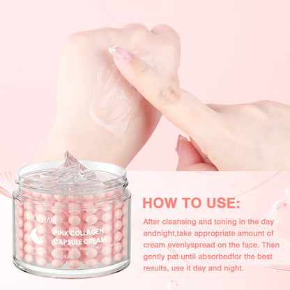 Crème de Nuit Raffermissante – MOOYAM Pink Collagen Capsule Cream