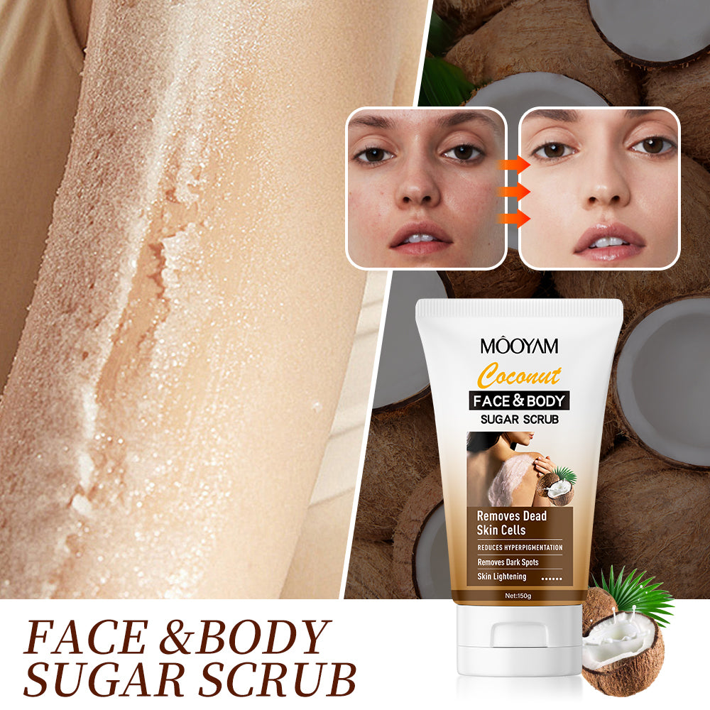 MOOYAM Coconut Face & Body Sugar Scrub