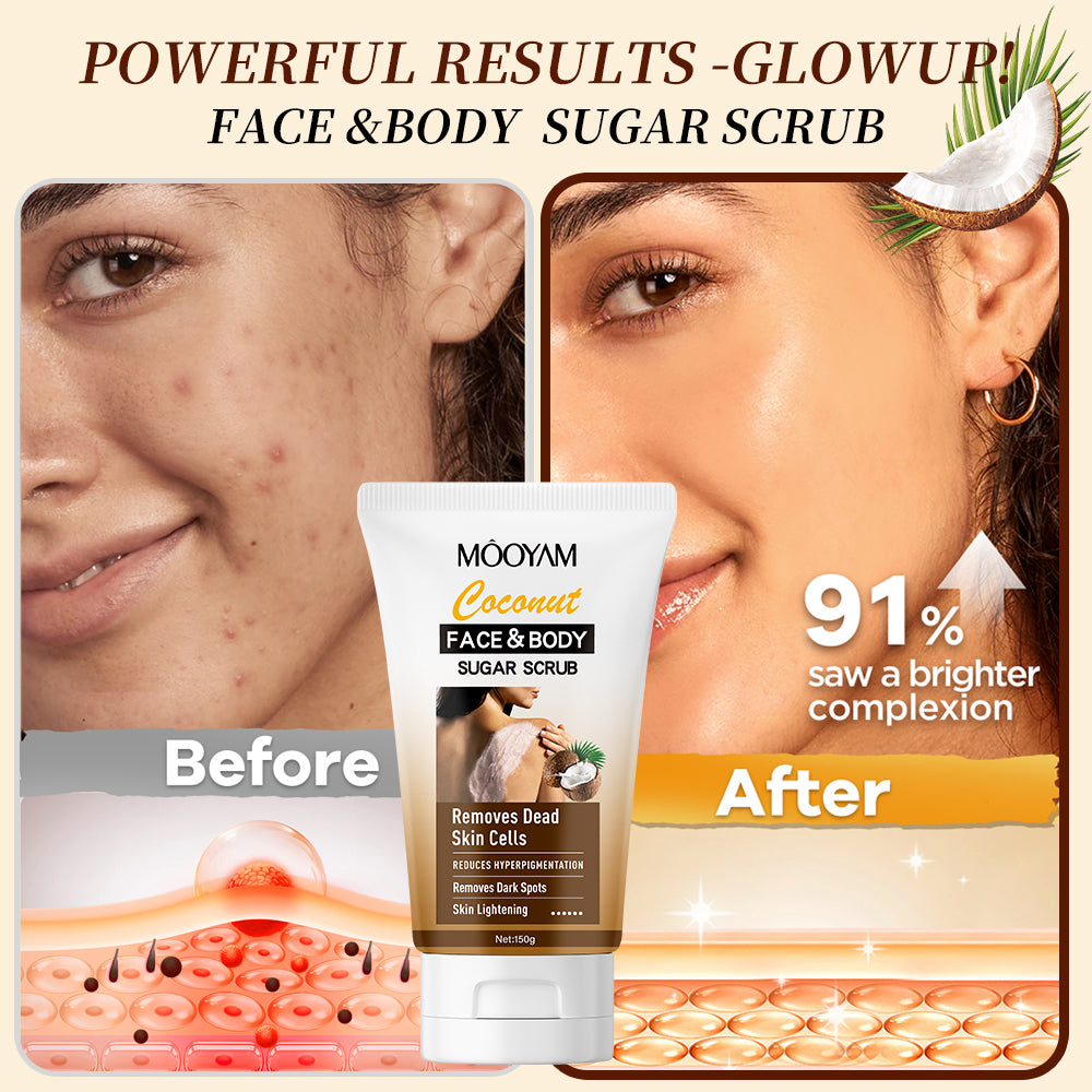 MOOYAM Coconut Face & Body Sugar Scrub