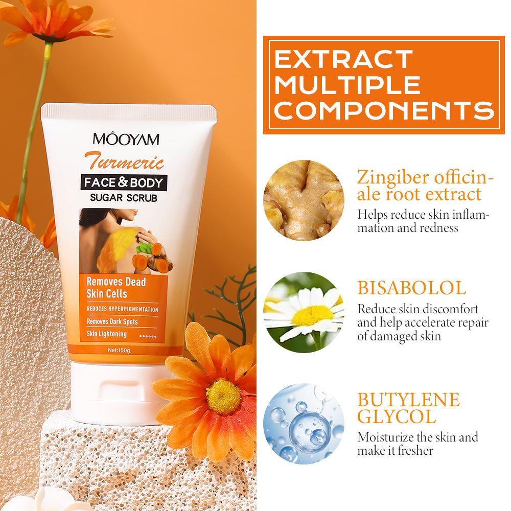 MOOYAM Turmeric Face & Body Sugar Scrub