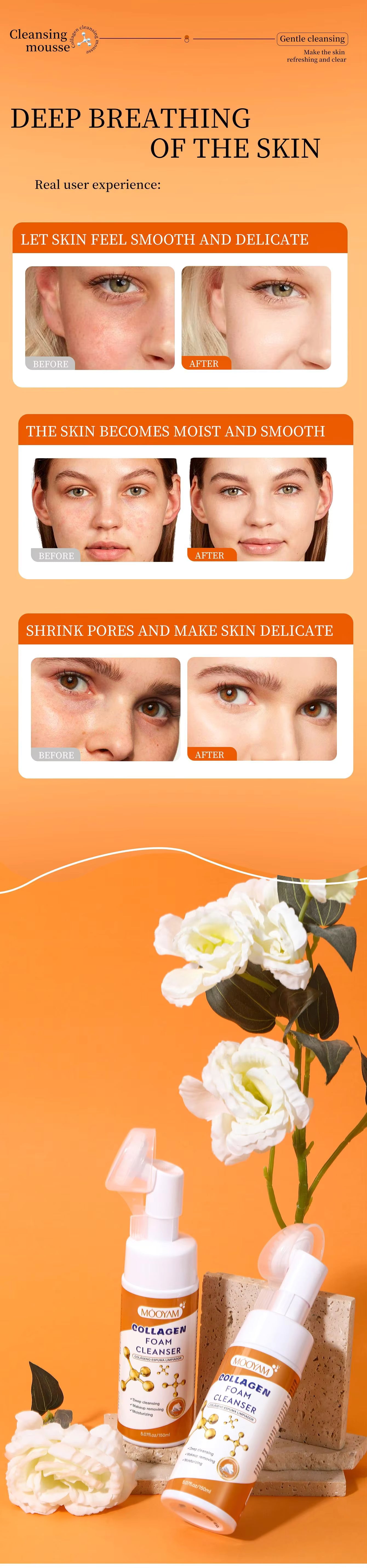 MOOYAM Foaming Cleanser au Collagène