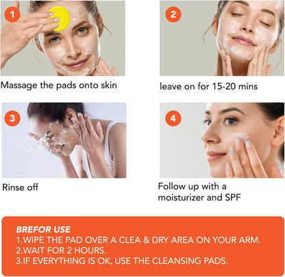 MOOYAM Turmeric & Kojic Acid Cleansing Pads