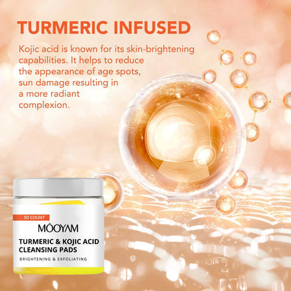 MOOYAM Turmeric & Kojic Acid Cleansing Pads