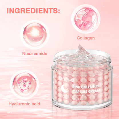 Crème de Nuit Raffermissante – MOOYAM Pink Collagen Capsule Cream