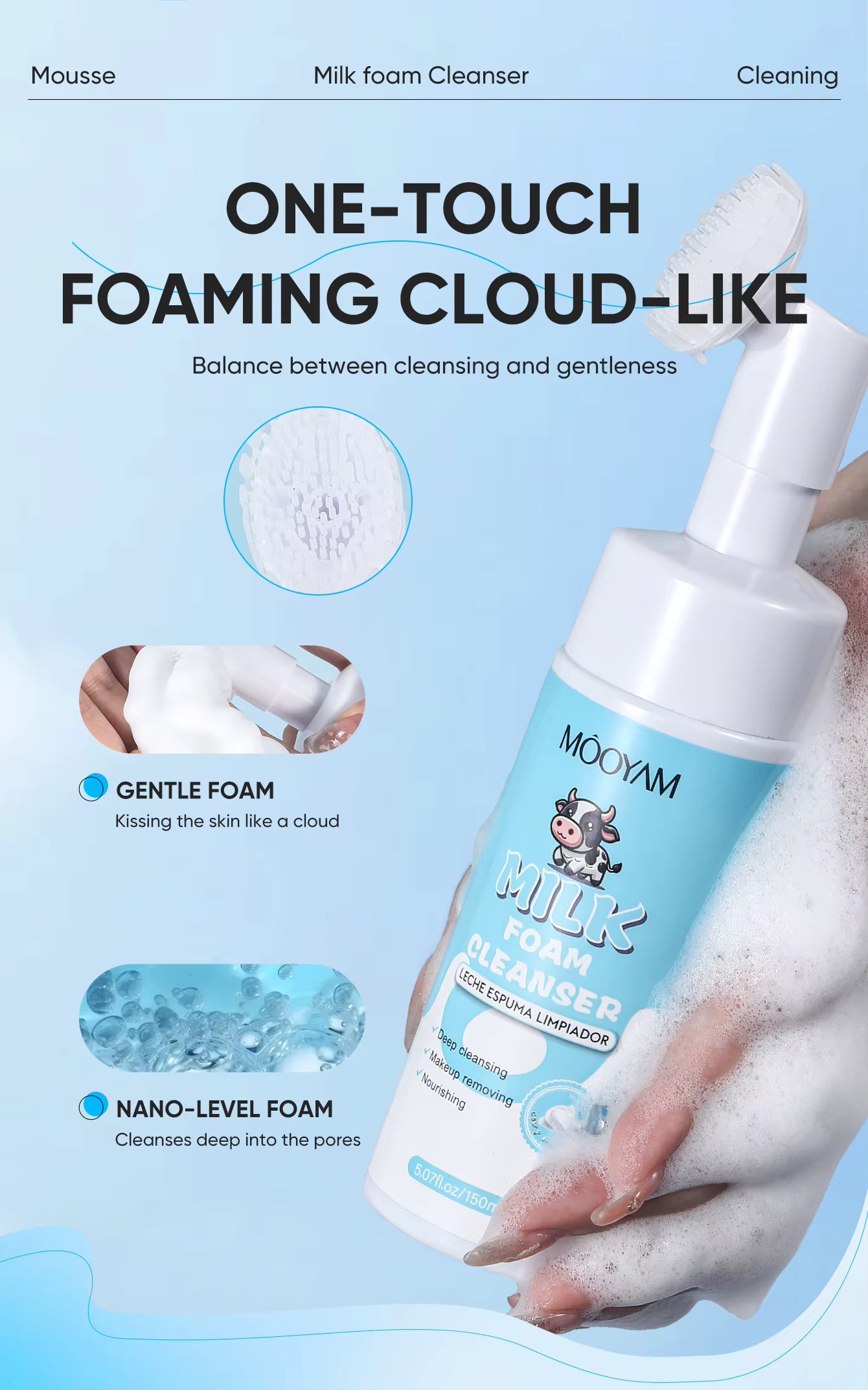 MOOYAM Foaming Cleanser au Lait.