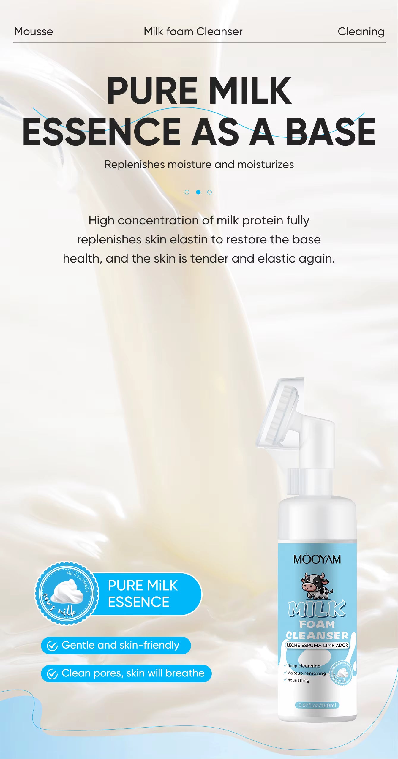 MOOYAM Foaming Cleanser au Lait.